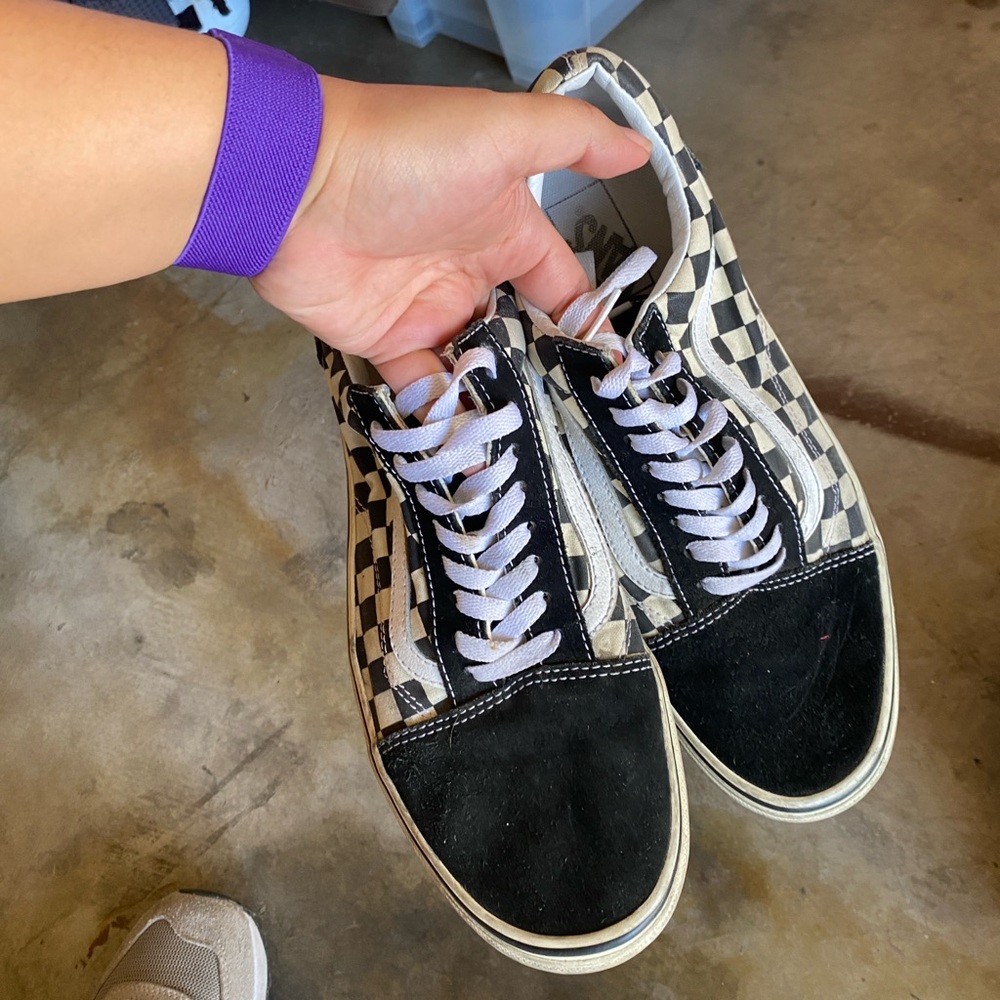 Vans Black and White Checkered Sneakers